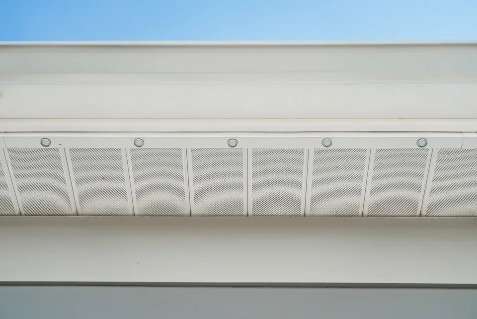 Soffit by day with the channel nearly invisible