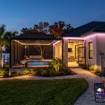 Horizontal 16:9 featured blog header image for an article titled "Stop Climbing Ladders: Why SWFL Homeowners Are Switching to JellyFish®". Modern, professional, editorial photography style. No text overlays. Clean composition suitable for a home services blog header.